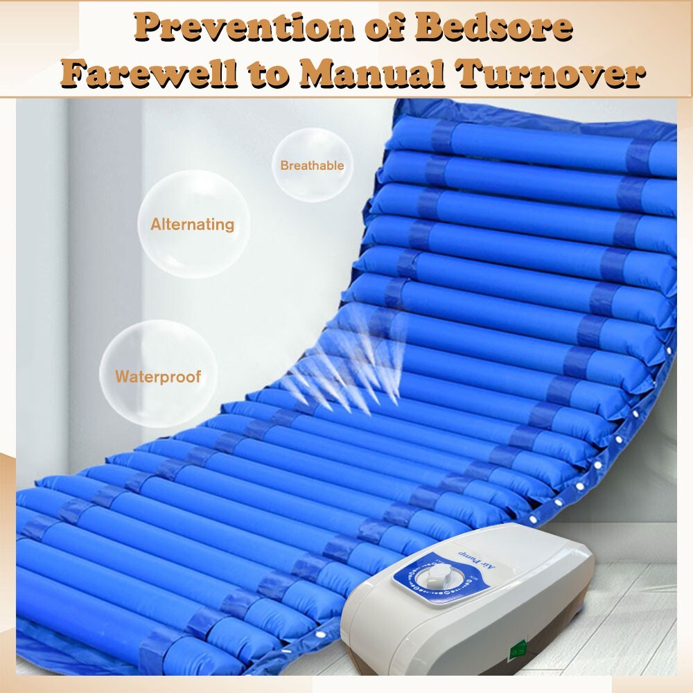 Alternating Pressure Mattress Topper Medical Grade Bed Sore Prevention Treatment