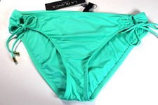 LA BLANCA Goddess Side Ties Bikini Bottom SPF 50 Size 14 Seafoam Retail 61