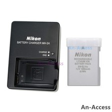 Original Nikon EN-EL14a Battery MH-24 Charger For D3200 D5500 D7100 P7700 P7800