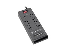 Eaton Tripp Lite Series 8-Outlet Surge Protector with 4 USB Ports 4.2A Shared 