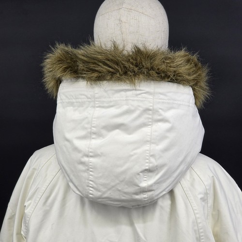 Eddie Bauer Premium Gänsedaunen Damen weiß Mantel Jacke Parka Fell Kapuze Mode XL - Bild 9 von 23