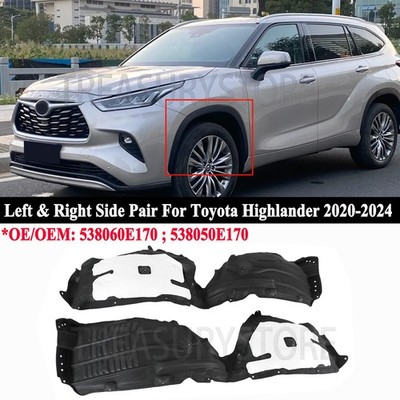 Replacement For Toyota Highlander 2020-2024 Left&Right Front Inner Fender Liners