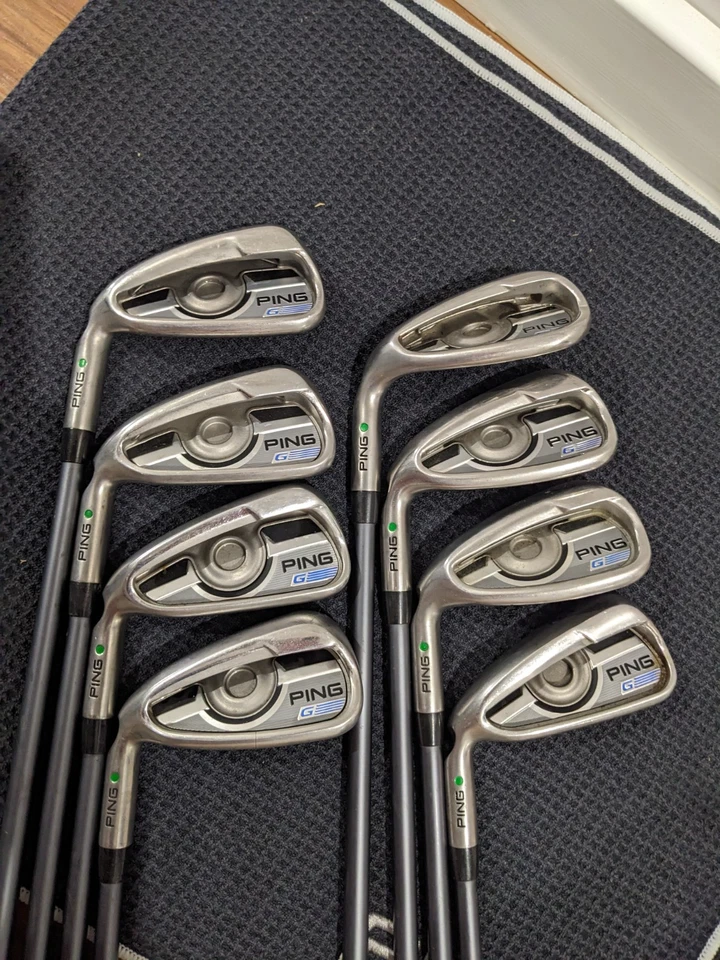 8 x Ping G Series Green Dot Golf Iron Set (4,5,6,7,8,9,P,S) Left Hand Reg t62 - Image 3 of 4