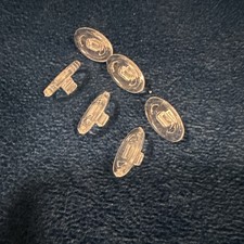3 Pairs Clear Replacement Nose Pads Piece for Oakley Ejector OO4142 Sunglasses