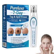 Pureluxo 7 Day Skin Tag  Spot Eraser Beauty Rolerball Pen Smooths Softens Skin