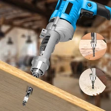 Woodworking Square Hole Drill Bit Adapter Square Hole Drill Fixed Bracket