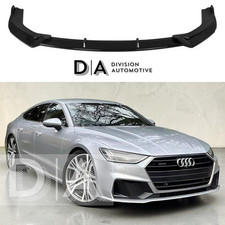Für Audi A7 S7 S Line C8 Glanz Schwarz Front Splitter Spoiler Lippe Body Kit 2017+