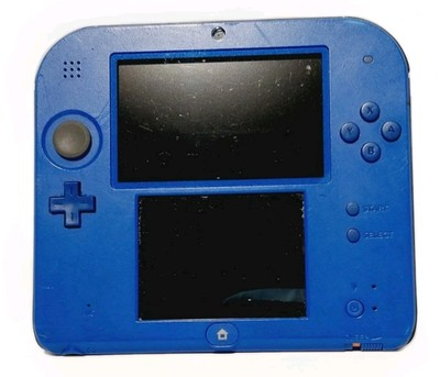 #ad #ad NINTENDO 2DS HANDHELD GAME CONSOLE FTR 001 BLUE BLACK PARTS OR REPAIR $31.49