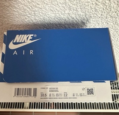 Nike Air Max 90 Herrenschuh Größe 44,5 NEU Farbe / Blau / Weiß