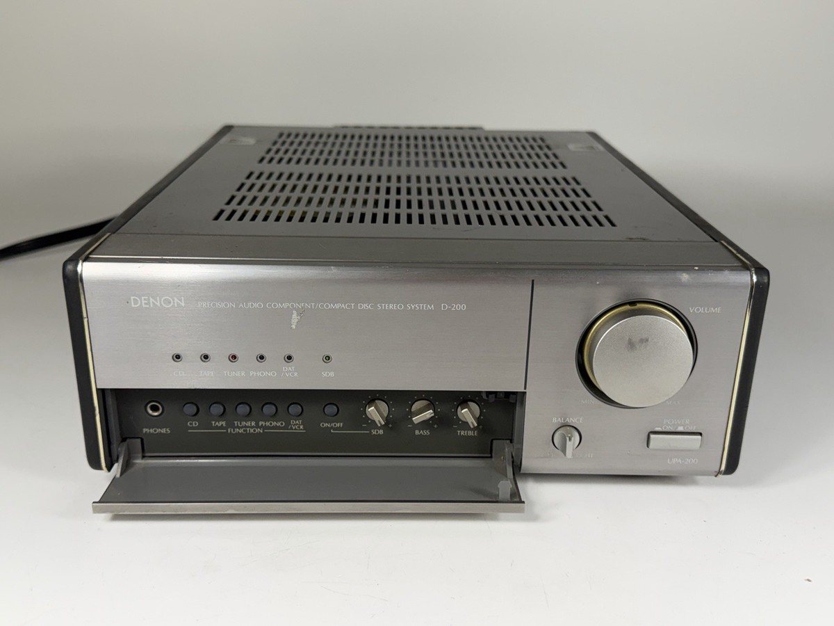 Vintage Denon D-200 Mini Hi-Fi Stereo CD / Tuner Receiver System