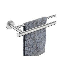 Double Bath Towel Bar 304 Stainless Steel Thicken 1mm Towel 39 Inch Brushed