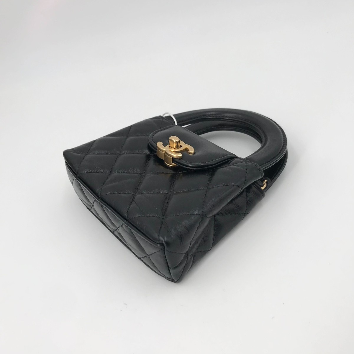 Chanel Kelly Ultra Mini Bag Black Caviar Gold Hardware  display picture 1