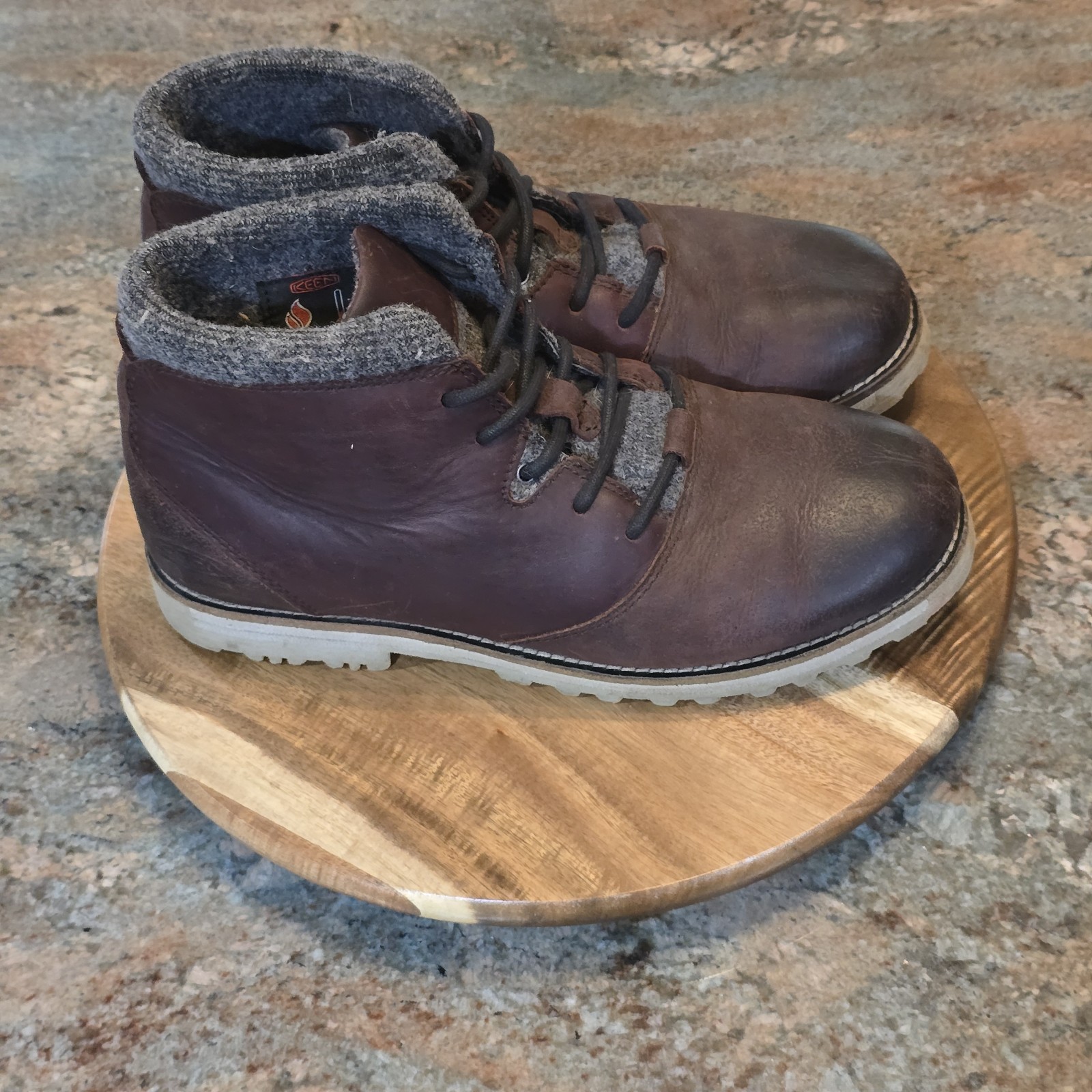 KEEN Slater Uomo Taglia 9 5 Stivali marroni isolati impermeabili da caccia escursionismo