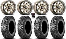 ITP Inertia Bdlk 15" Wheels Br +40mm 32" Predator Tires Polaris RZRTurboS/RS1