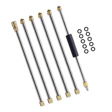  Set of 2 Gutter Cleaning Equipment Power Washer Extension High Pressure Wand