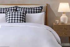 Set of 3 Huge Down and feather filled Cushions with new DUSK 100% cotton Covers