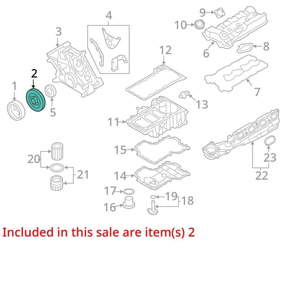 2012-2016 BMW M5 OEM 4.4 S63 HARMONIC BALANCER VIBRATION DAMPER 11237572566 - Image 3 of 4
