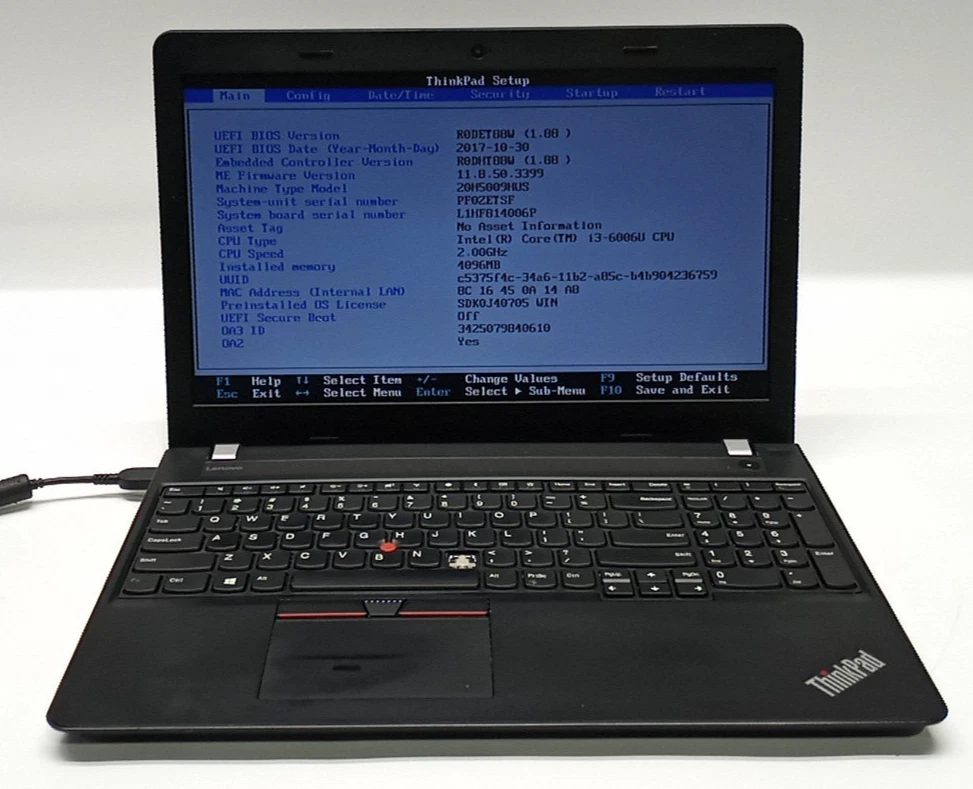Lenovo ThinkPad 15.6インチ Core i3‐6006u 【公式通販】