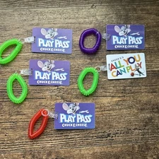 Lot Of 5 Chuck E. Cheese’s Play Pass