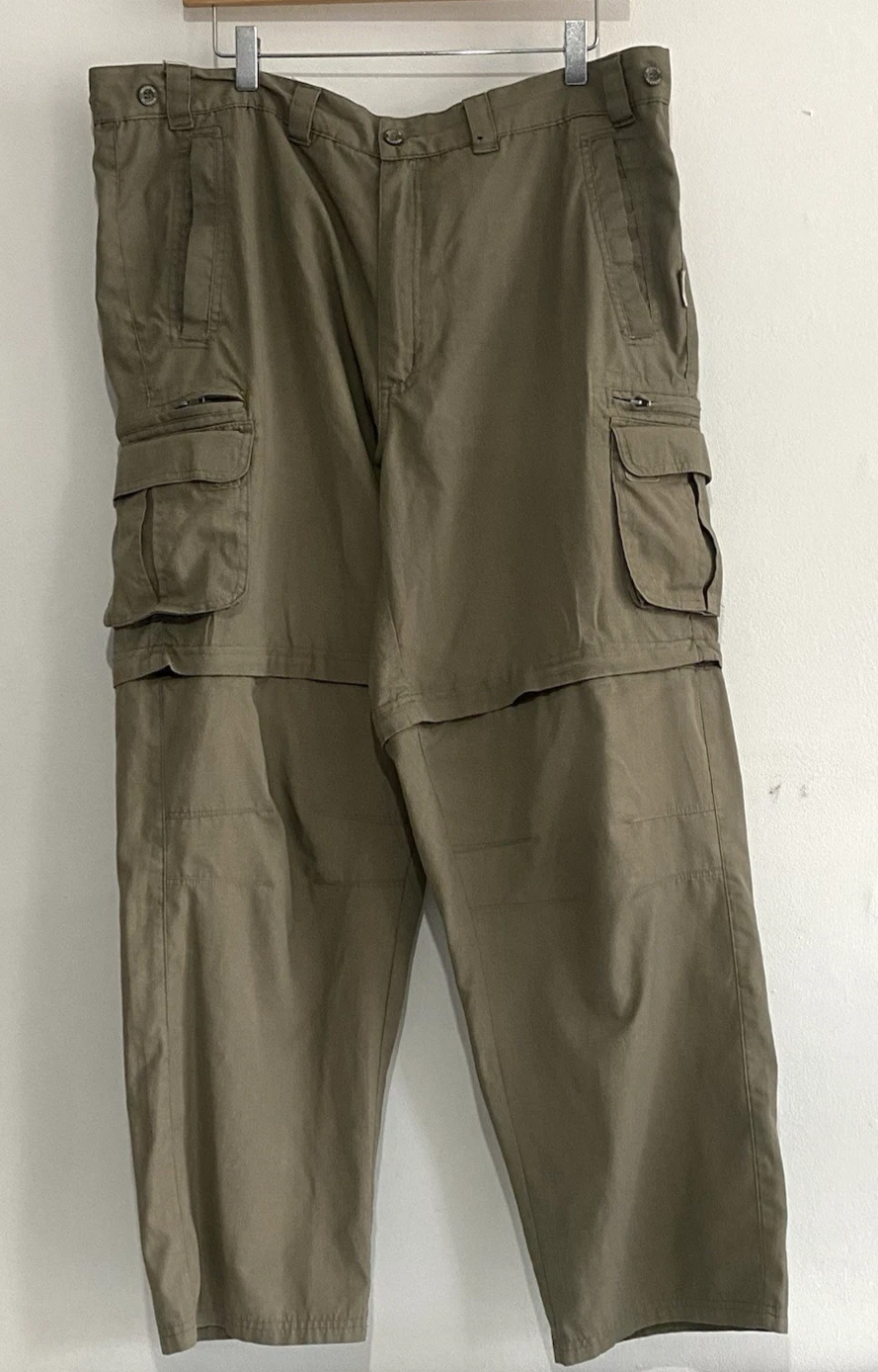 Regatta Cargo Trousers Mens 40x30 Olive Convertible Zip Off Hiking