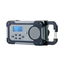 Emergency Solar Weather Radio Hand Crank NOAA AM FM Flashlight Power Bank Kit