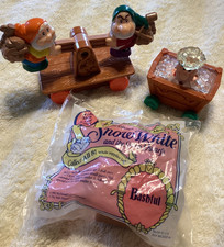 McDonalds 1992 Snow  White Seven Dwarfs Happy Meal lot of 3. R