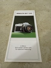 Minolta SR-T 102 Brochure