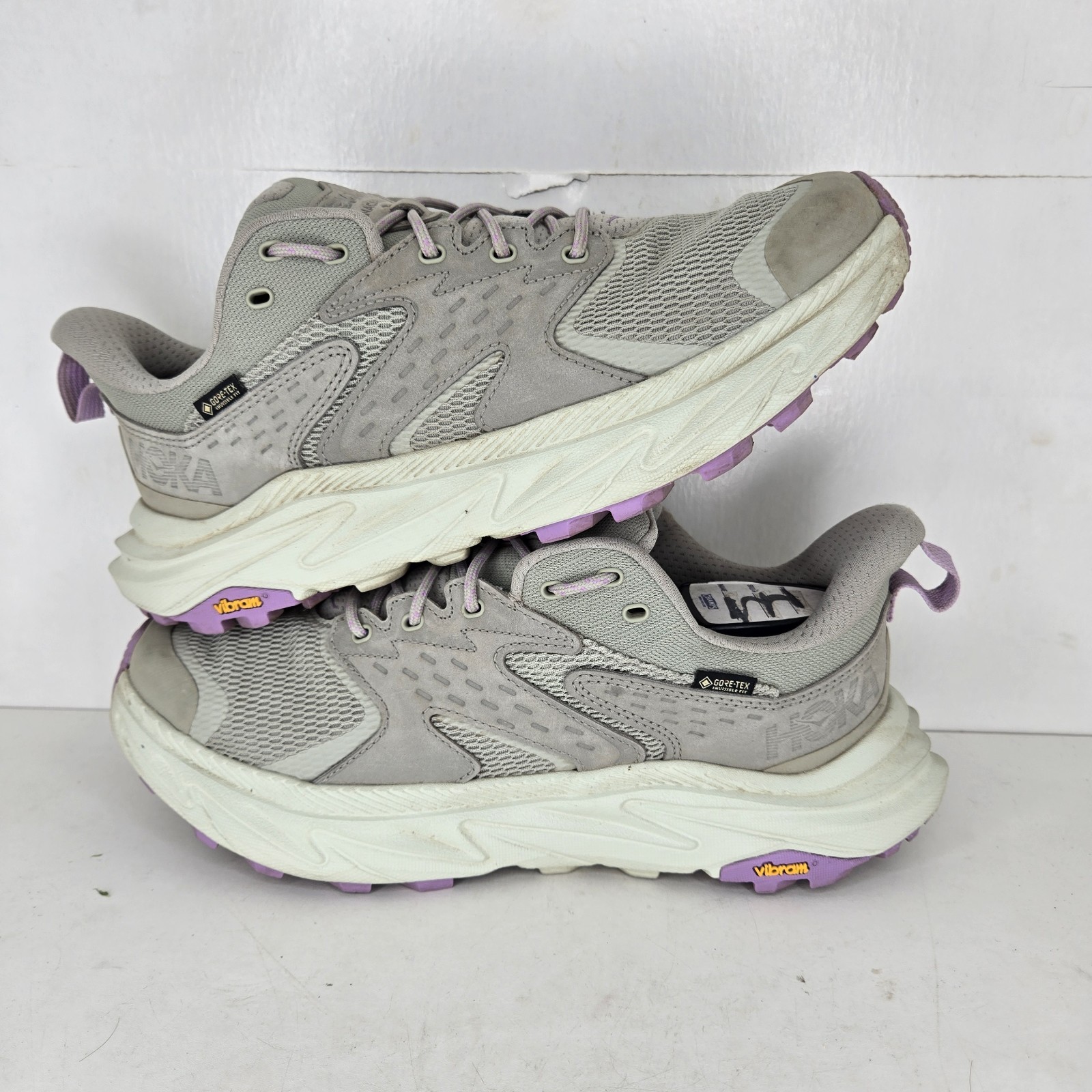 Hoka Anacapa 2 Low GTX Women's 9.5 D Wide Grey Purple GORE-TEX Hiking Shoes Nice thumbnail 10