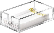 Acrylic Napkin Holder Clear Thicker Guest Towel Holder Tray Bathroom Kitchen
