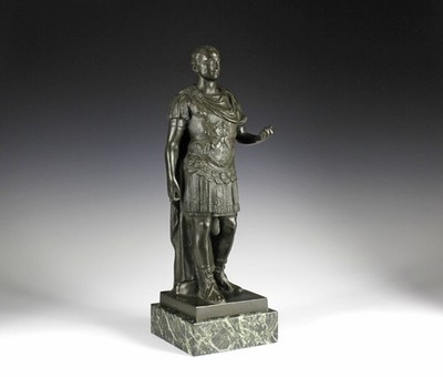 Grand Tour Bronze Skulptur Gaius Iulius Caesar um 1860 Cäsar Rom Forum Romanum