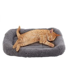 Cat Mat Bed 10" x 15" Pet Bed with Pillow Around for Puppy Kitten Curled Slee...