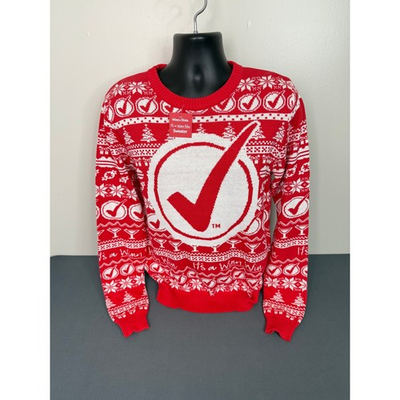 #ad NEW Winn Dixie Sweater Unisex Medium It#x27;s a Winn Win Red White Holiday Fair Isle $20.00