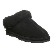 Bearpaw Delanie Women's Step-in Faux Fur Slippers Black - 11 Medium