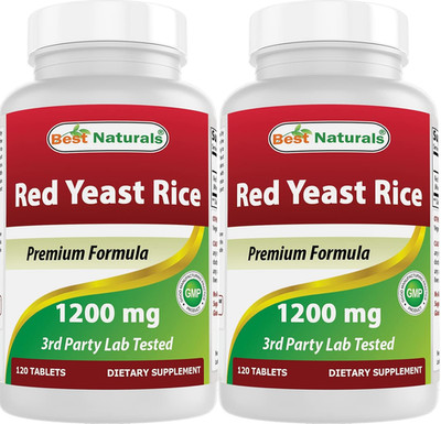 Best Naturals Red Yeast Rice 1200 Mg (Non-Gmo) 120 Tablets (120 Count (Pack Of