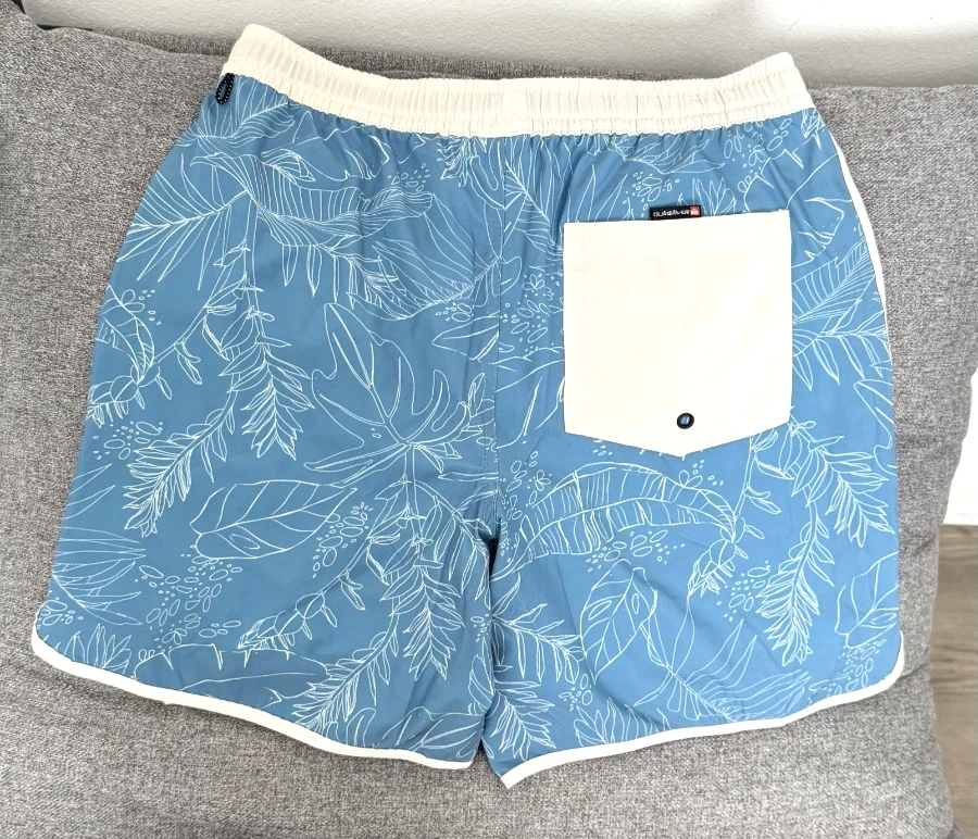 Quicksilver Men's 2 Piece Surf Set Board Shorts Shirt UPF 50 Quick Dry Sz M New - Image 4 of 4