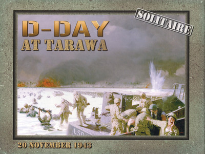 D-Day at Tarawa 1st Ed Decision Games Solitaire Wargame  Box VG+/NM Unpunched