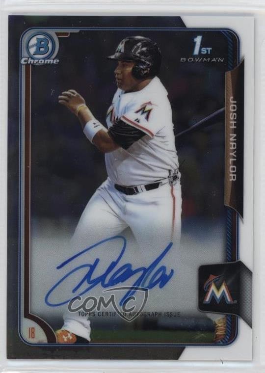 2015 Bowman Draft Chrome Draft Pick Auto Josh Naylor #BCA-JN Auto 0lm