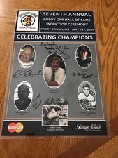 Bobby Orr HOF 7th Annual Induction Ceremony Laminated Poster Autograph Signed