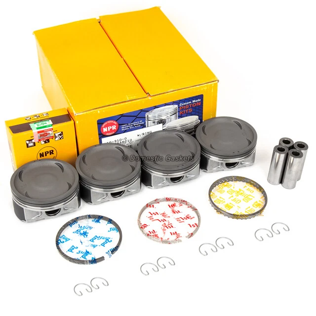 Pistones NPR con anillos para 04-13 Subaru Impreza Legacy WRX 2,5 L DOHC EJ255 Foto 2 de 4