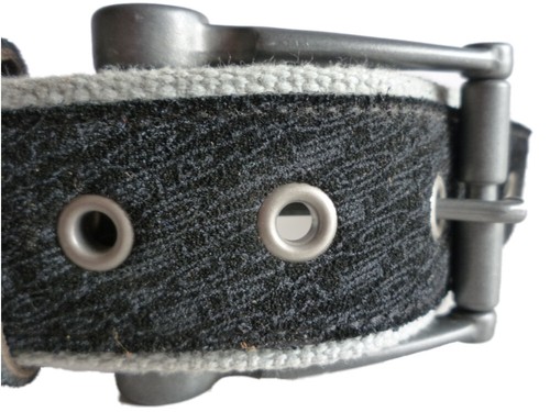 Oakley Repeat Stretch Belt 2006 Vintage Suede Canvas Rare Vintage Retro M 32"–36 - Picture 9 of 24