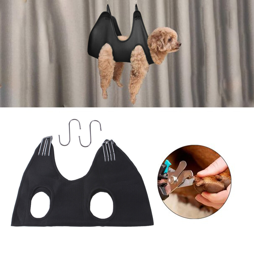 Dogs Cats Nail Trimming Harness Helper Pet Grooming Hammock Restraint