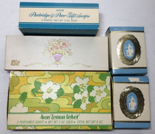 NewAvon Vintage Bars of Soap in 4 Boxes- 2 Cameo On Rope Cotillion & Lemon Scent