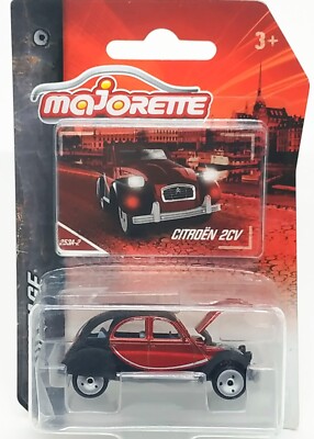 Majorette Citroen 2CV Red Black - Gray Engine & Base 1:64 (3