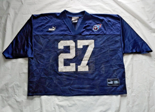 Vintage Eddie George #27 Cropped Mesh Puma Practice Jersey - Size 2XL / XXL