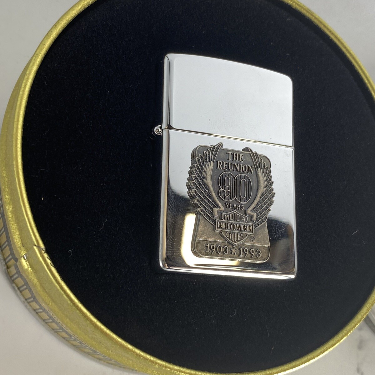 Zippo Lighter Harley Davidson 90 Years The Reunion Original And