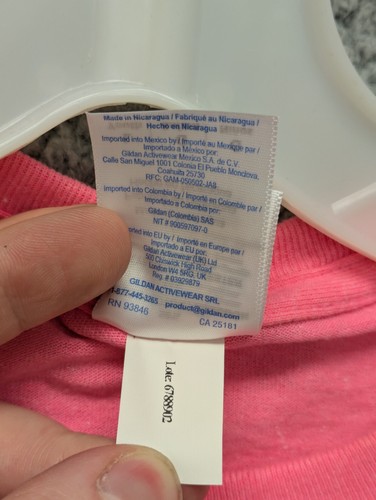 Gildan Heavy Cotton PInk Youth T-Shirt Size M Hi-vis Unmarked NEW! - Picture 4 of 5
