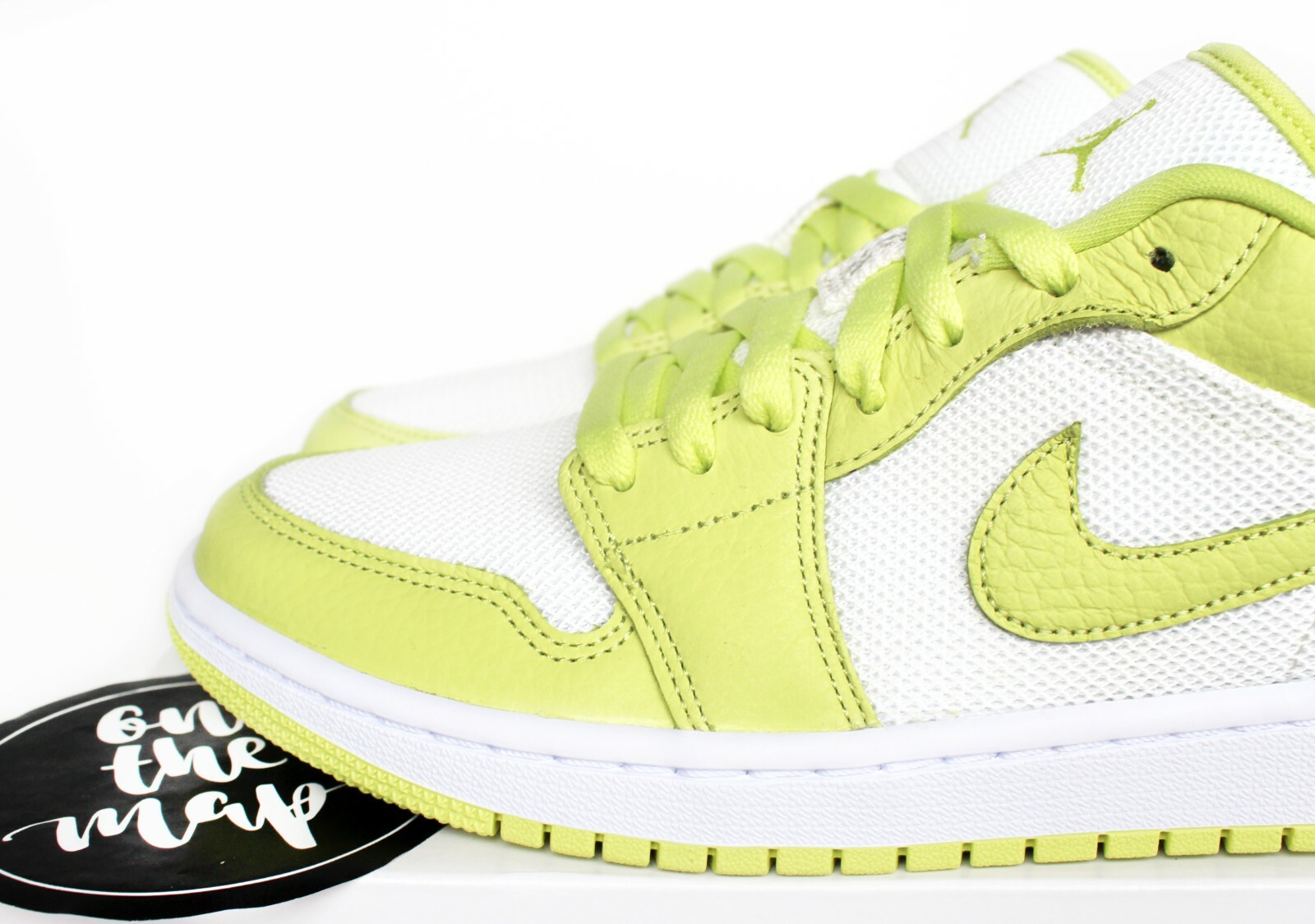 lime green and pink jordans
