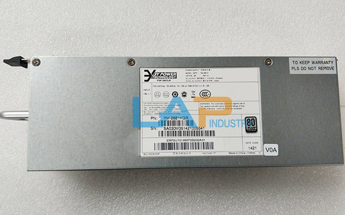 Cash special price 1PCS USED Cheap mail order specialty store For 3Y NF5270M3 Server Redundancy YM Power Module 680W