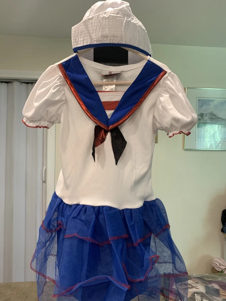Sweetheart Sailor Girl’s Costume Size 6 Dress And Hat - Image 3 of 4