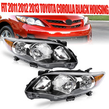 Headlights Fit For 2011 2012 2013 Toyota Corolla Headlamps CE LE L XRS 11 12